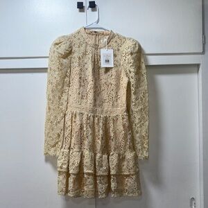 Rachel Parcell Cream Lace Dress